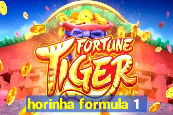 horinha formula 1